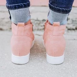 Levency Side Zipper Wedge Sneaker New In