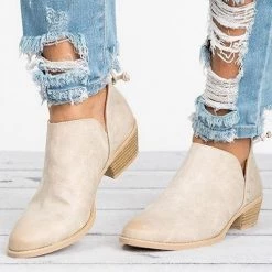 Levency New In Daily V Chunky Heel Low Ankle Boots