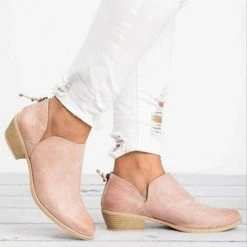 Levency New In Daily V Chunky Heel Low Ankle Boots