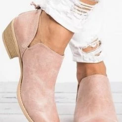 Levency New In Daily V Chunky Heel Low Ankle Boots