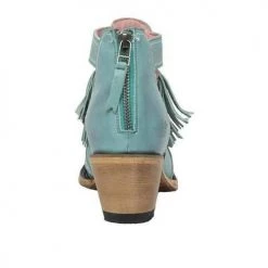 Levency Hollow Tassels Chunky Heels Ankle Boots New In