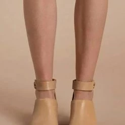 Levency Chunky Heel Zipper Ankle Booties