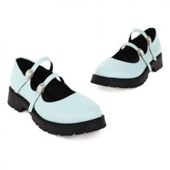 Levency Double Buckle Decor Flatform Mary Jane Shoes 20 Levency Double Buckle Decor Flatform Mary Jane Shoes