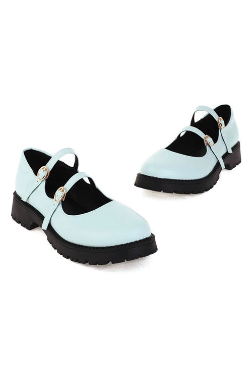 Levency Double Buckle Decor Flatform Mary Jane Shoes 10 Levency Double Buckle Decor Flatform Mary Jane Shoes