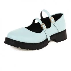 Levency Double Buckle Decor Flatform Mary Jane Shoes 18 Levency Double Buckle Decor Flatform Mary Jane Shoes