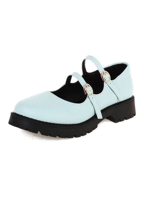 Levency Double Buckle Decor Flatform Mary Jane Shoes 8 Levency Double Buckle Decor Flatform Mary Jane Shoes