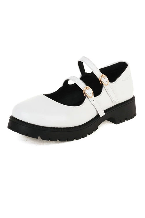 Levency Double Buckle Decor Flatform Mary Jane Shoes 7 Levency Double Buckle Decor Flatform Mary Jane Shoes