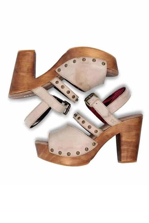 Levency Rivets Buckle Platform Clogs Sandals New In 2 Levency Rivets Buckle Platform Clogs Sandals New In