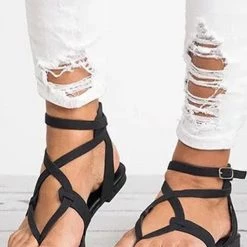 Levency Gladiator Flat Sandals New In