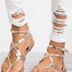 Levency Gladiator Flat Sandals New In