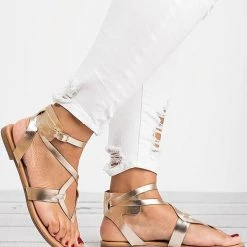 Levency Gladiator Flat Sandals New In