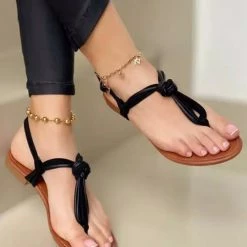 Levency Twist Flip Flops Flats Sandals