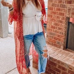 Levency Floral Print Long Sleeve Cardigan New In