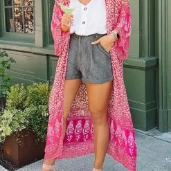 Levency Floral Print Long Sleeve Cardigan New In