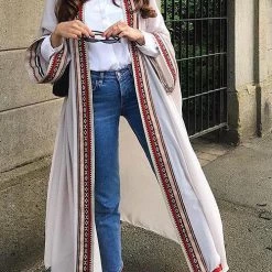 Levency Floral Print Long Sleeve Cardigan