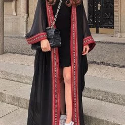 Levency Floral Print Long Sleeve Cardigan