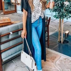 Levency Lace Up Bat Cover Up New In