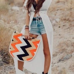 Levency Lace Up Bat Cover Up New In