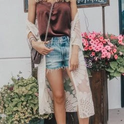 Levency New In Lace See Though Cover Up