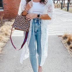 Levency New In Lace See Though Cover Up