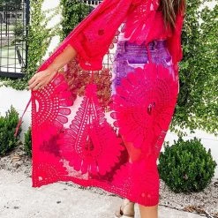 Levency New In Lace See Though Cover Up