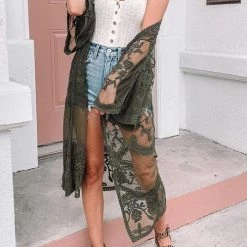 Levency New In Lace See Though Cover Up