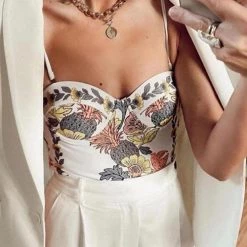 Levency New In Floral Print One Piece Swimwear