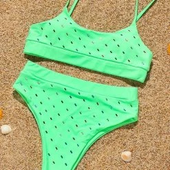 Levency Blingbling High Waist Bikini Set New In
