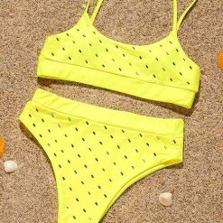 Levency Blingbling High Waist Bikini Set New In