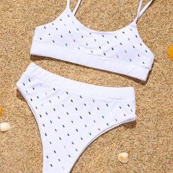 Levency Blingbling High Waist Bikini Set New In