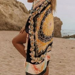 Levency Mix Print Kimono New In
