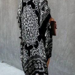 Levency Ethnic Beach Kimono Cover Up
