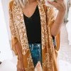 Levency Ethnic Beach Kimono Cover Up