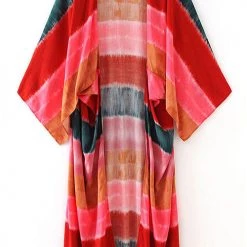 Levency New In Tie Dye Stripe Kimono
