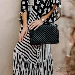 Levency Stripe Patchwork Kimono