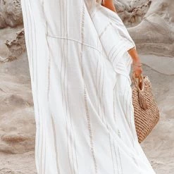 Levency Seacliff Striped Adjustable Kaftan New In