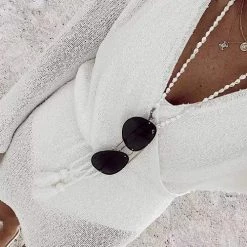 Levency Drawstring Flares Sleeve Cover Up New In