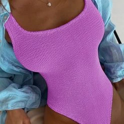 Levency Solid U Neck One Piece Swimwear New In 46 Levency Solid U Neck One Piece Swimwear New In