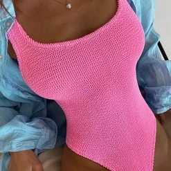 Levency Solid U Neck One Piece Swimwear New In 44 Levency Solid U Neck One Piece Swimwear New In