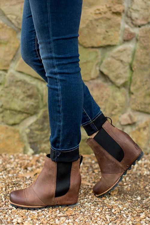 Levency New In Vintage Wedge Non Shell Boots 5 Levency New In Vintage Wedge Non Shell Boots