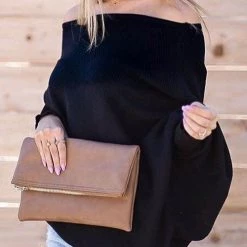 Levency Off Shoulder Puff Sleeve Sweater