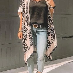 Levency Print Pompom Cardigam New In