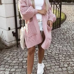 Levency Twist Pockets Cardigan