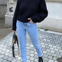 Levency New In High Collar Sweater