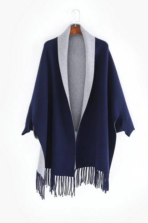 Levency New In Tassles Color Block Shawl 13 Levency New In Tassles Color Block Shawl