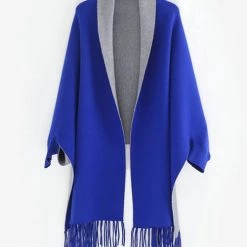 Levency New In Tassles Color Block Shawl 28 Levency New In Tassles Color Block Shawl