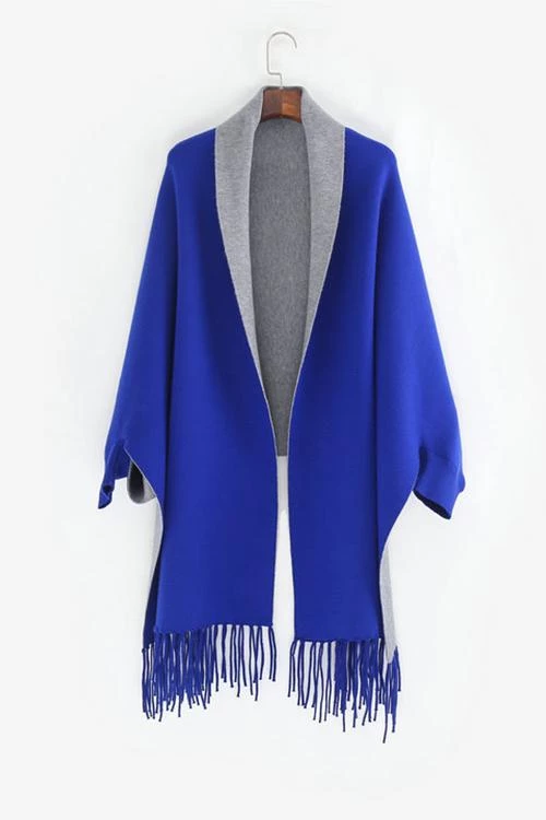 Levency New In Tassles Color Block Shawl 14 Levency New In Tassles Color Block Shawl