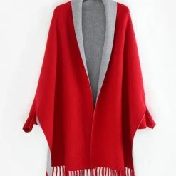 Levency New In Tassles Color Block Shawl 26 Levency New In Tassles Color Block Shawl