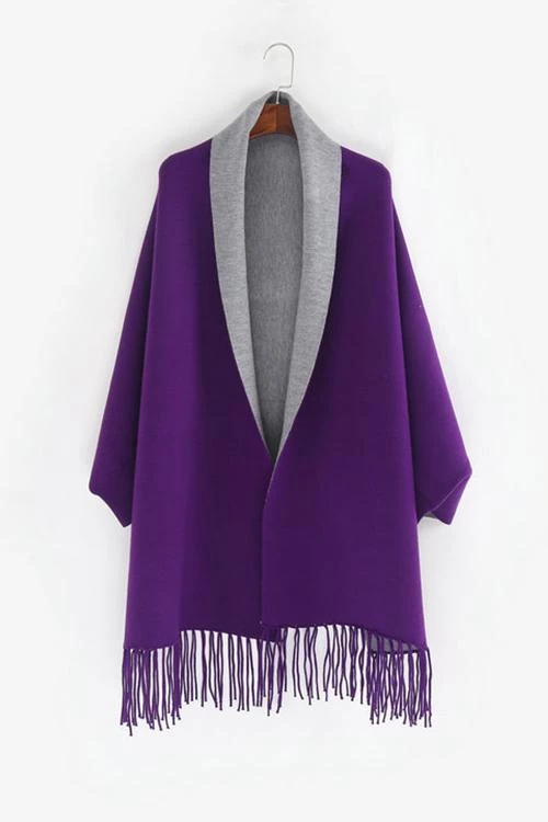 Levency New In Tassles Color Block Shawl 11 Levency New In Tassles Color Block Shawl
