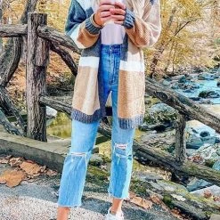 Levency Color Block Cardigan 29 Levency Color Block Cardigan